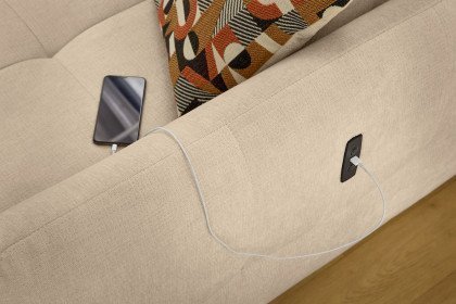 Zoom von Job - Ecksofa Ausführung links beige