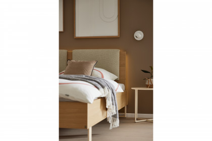 Kara-Frame-S von Musterring - Bett Furnier Eiche sand mit Kufen