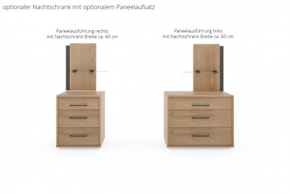 Sorrent von Musterring - Twin-Betten 2 x 90x200 cm Eiche teilmassiv