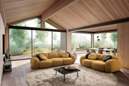 Globe von designwerk - Polster-Duo mustard