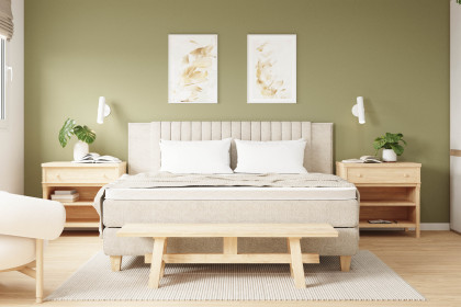 Systembett von Abrilux - Boxspringbett Rio in Beige