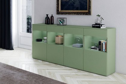 Ducale von MADíA CRAFT - Sideboard pale green matt/ Glas