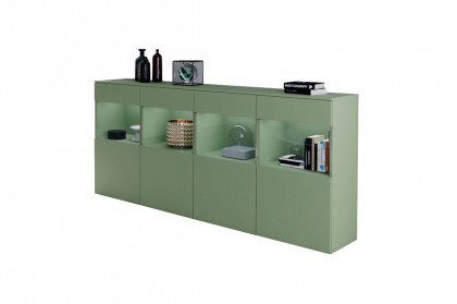 Ducale von MADíA CRAFT - Sideboard pale green matt/ Glas