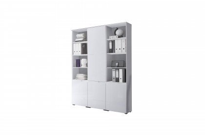 Spice-Office von BEGA Consult - Hochschrank-Kombi in Weiß Hochglanz
