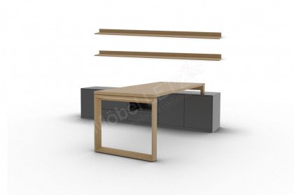 Kara-Frame von Musterring - Büroensemble mit Auflagen-Schreibtisch