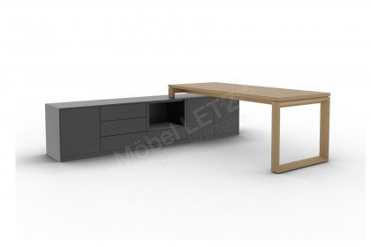 Kara-Frame von Musterring - Büroensemble mit Auflagen-Schreibtisch