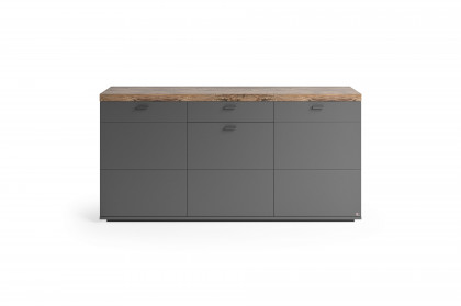 Lancaster von set one by Musterring - Sideboard anthrazit/ Eiche Ribbeck