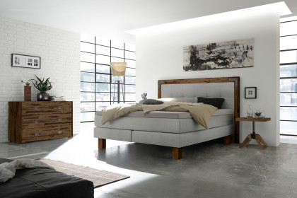 Edition pronto von Hasena - Boxspringbett Memphis in Grey