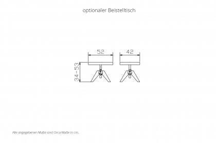 Edition pronto von Hasena - Boxspringbett Memphis in Grey