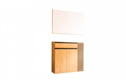 Punta von Wittenbreder - Garderobe in Wildeiche Bianco & Rillenprofil
