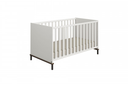 Lovely Aliv von YUNY by Paidi - Babybett off-white - Dark-Walnut-Nachbildung