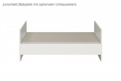 Lovely Aliv von YUNY by Paidi - Babybett off-white - Dark-Walnut-Nachbildung