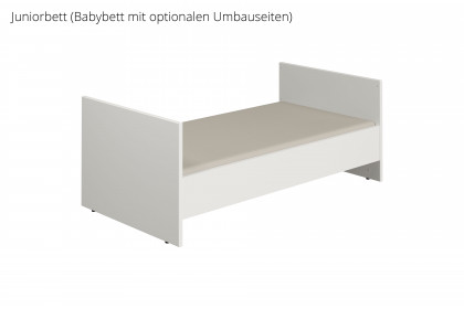 Lovely Aliv von YUNY by Paidi - Babybett off-white - Dark-Walnut-Nachbildung