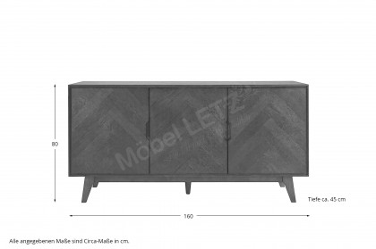 Kingston von BODAHL MØBLER - Sideboard in Eiche Mocca Grey