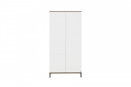 Lovely Aliv von YUNY by Paidi - Kleiderschrank schmal 2-türig off-white/ Nuss