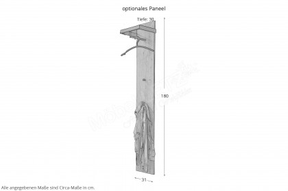 Bilbao von Wittenbreder - Garderobe in Steineiche/ Anthrazit