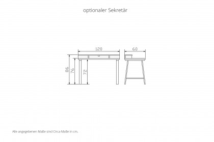 Edition pronto von Hasena - Boxspringbett Oakland anthrazit