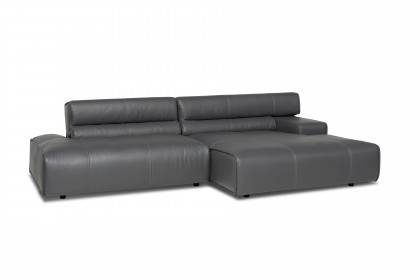 Colosseo von designwerk - Ledersofa rechts fango