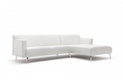 CR.446 von creation by Rolf Benz - Ecksofa rechts perlweiß