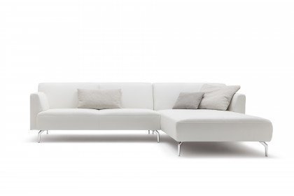 CR.446 von creation by Rolf Benz - Ecksofa rechts perlweiß