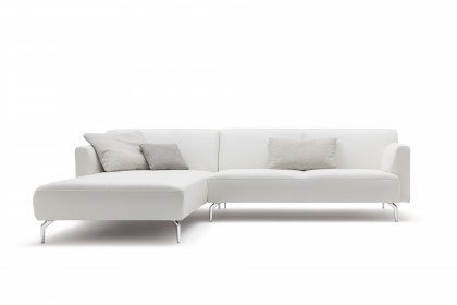 CR.446 von creation by Rolf Benz - Ecksofa links perlweiß