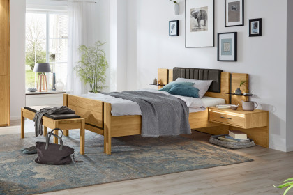 Sorrent von Musterring - Single-Schlafzimmer Eiche mit Bett 100x200 cm