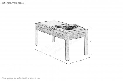 Sorrent von Musterring - Single-Schlafzimmer Eiche mit Bett 100x200 cm