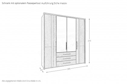 Sorrent von Musterring - Schlafzimmer-Vorzugsset mit Einzelbett 100x200 cm