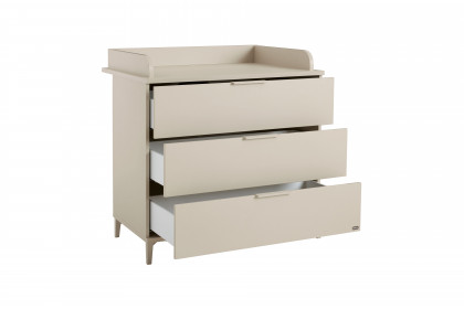 Sister Lou von YUNY by Paidi - Babyzimmer beige: Schrank 3T, Bett, Wickeltisch