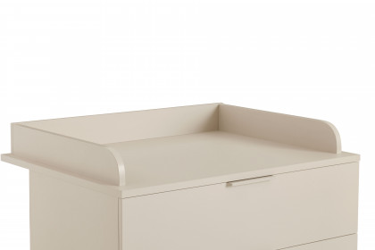 Sister Lou von YUNY by Paidi - Babyzimmer beige: Schrank 3T, Bett, Wickeltisch