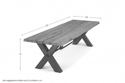 Concept 4 You von BODAHL MØBLER - Esszimmertisch mit X-Gestell