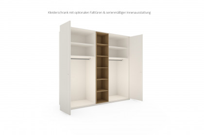 Kara-Frame-S von Musterring - Kleiderschrank wollweiß mit Zwischenregal