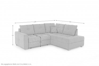 Heidelberg von Job - Ecksofa Variante rechts taupe