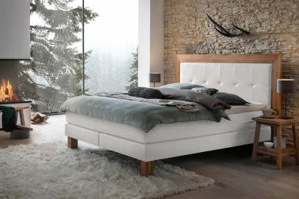 Edition pronto von Hasena - Boxspringbett Rustico in White