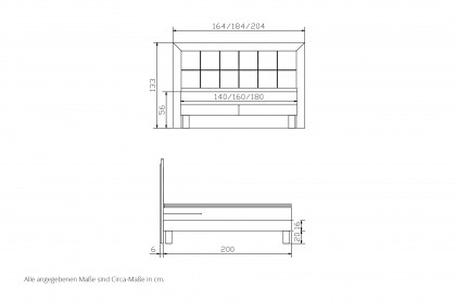 Edition pronto von Hasena - Boxspringbett Rustico in White