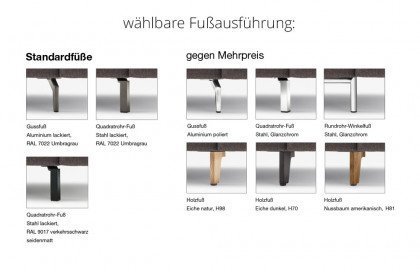 CR.450 von creation by Rolf Benz - Ecksofa rechts signalgrau