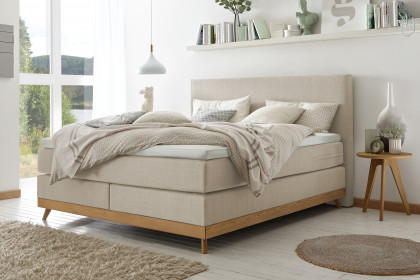 Edition pronto von Hasena - Boxspringbett Scandia in Beige