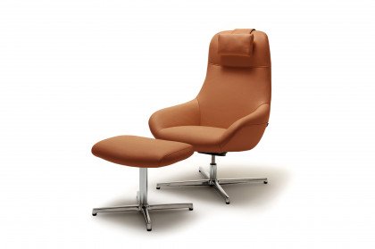 CR.485 von creation by Rolf Benz - Ledersessel signalbraun