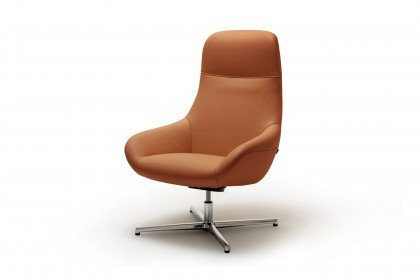 CR.485 von creation by Rolf Benz - Ledersessel signalbraun