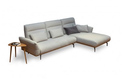 CR.460 von creation by Rolf Benz - Ecksofa rechts platingrau
