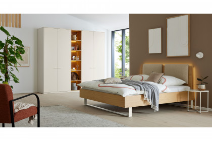 Kara-Frame-S von Musterring - Schlafzimmer-Set wollweiß/ Furnier Eiche sand