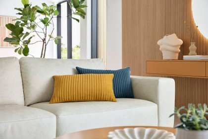 PM200 von Musterring - Ledersofa white