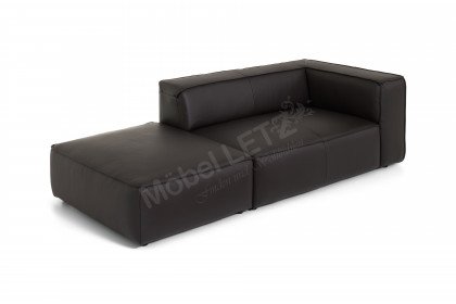 18050 Around the Block von Willi Schillig - Ledersofa zartbitter