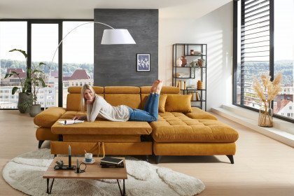 Carolina-C-XC von Poco - Eckcouch Variante rechts mustard