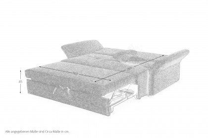 Luca von Job - Schlafsofa 160 in Anthrazit