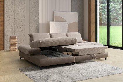 Carolina-C-XC von Poco - Sofaecke links taupe