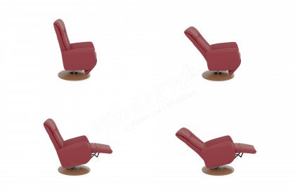 Matrixx-Style von Polsteria - Ledersessel feuerrot