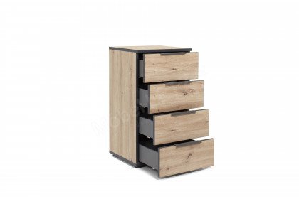 NXTstep von Rudolf - Schubkastenkommode schmal Artisan Eiche Nachbildung