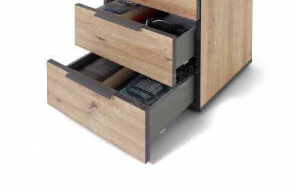 NXTstep von Rudolf - Schubkastenkommode schmal Artisan Eiche Nachbildung