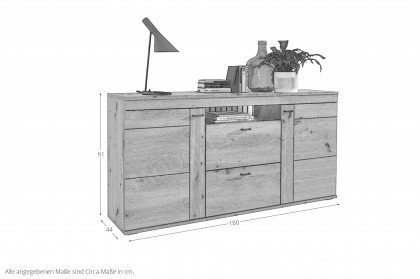 Turin von IDEAL Möbel - Sideboard Eiche Artisan